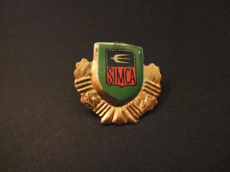 Simca Frans automerk logo ( goudkleurige krans)